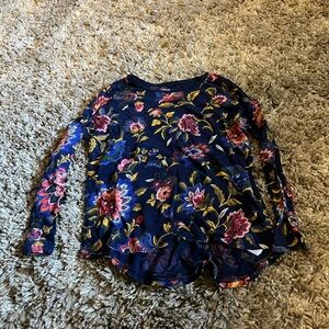 Old navy like new floral long sleeve‎ shirt